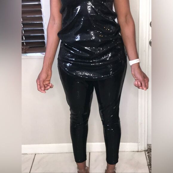 Kardashian Kollection Sequin 2 Piece Pants Set A43 - Picture 4 of 8